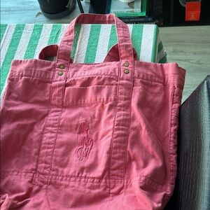 Ralph Lauren Pink Pony Tote Bag!